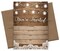 Printed Party Fill-in Invitations and Envelopes, Rustic, Set of 25